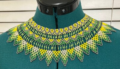 Huichol Beaded Collar - image1